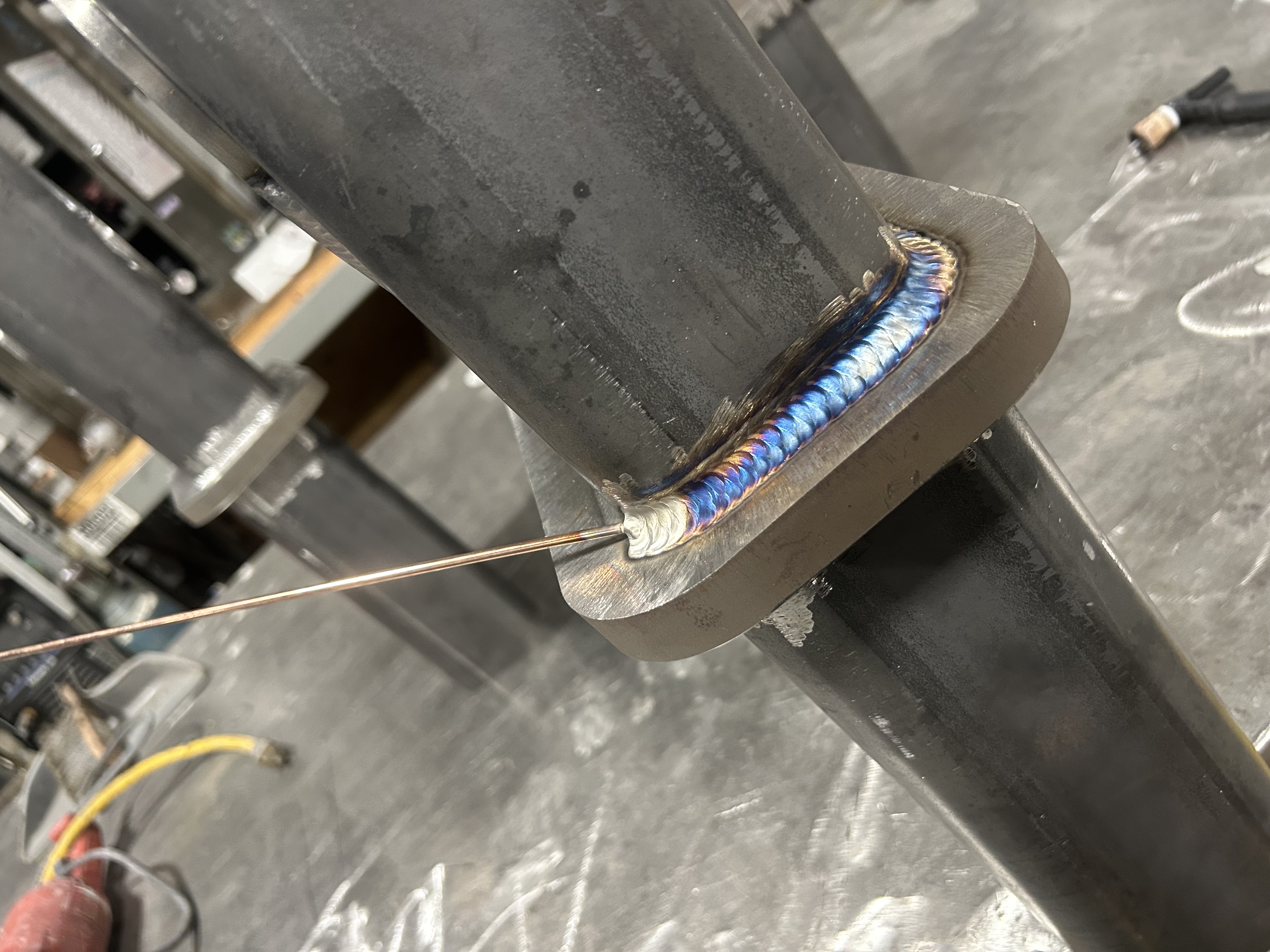 Torch work during finishing